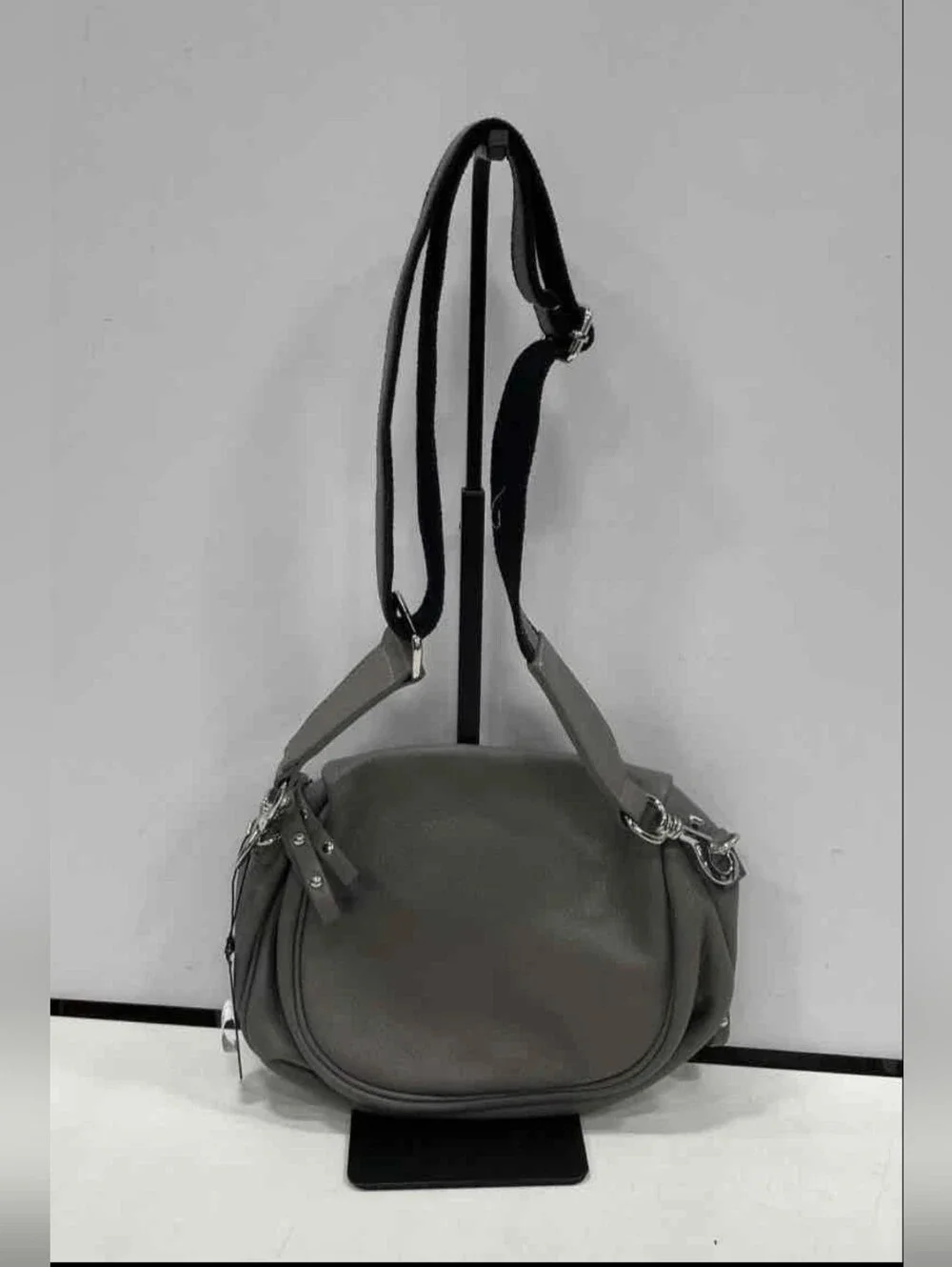 Andrea Cardone Gray Crossbody Bag & Dust Bag